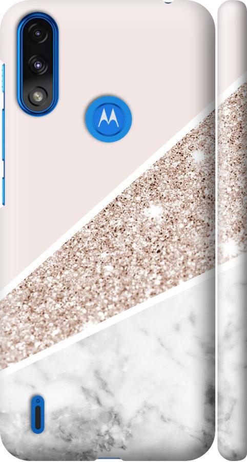 Чехол на Motorola E7 Power Пастельный мрамор (4342m-2284-42517)
