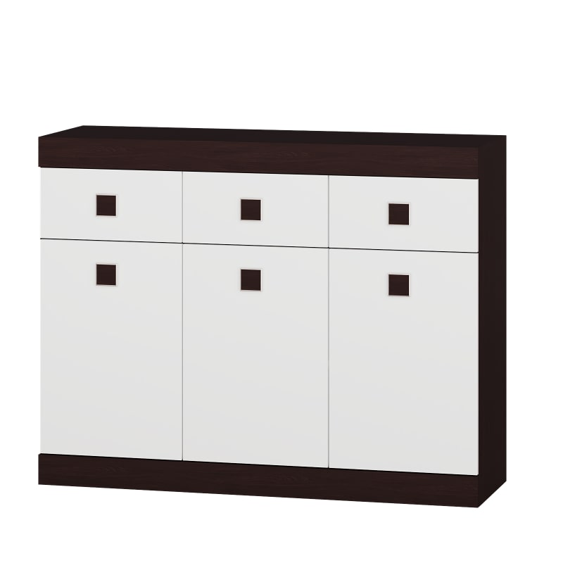 Комод Эверест Соната-6 на 6 ящика 120х38х94 см Венге темный/белый (EVR-2012)