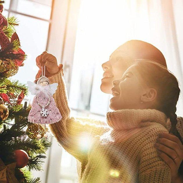 Набір ялинкових іграшок Новорічні янголята 3 шт. - фото 5 Набір ялинкових іграшок Новорічні янголята 3 шт. - фото 5