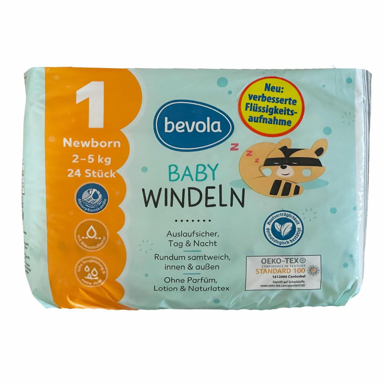 Підгузки Bevola Baby 1 Newborn 2-5 кг 24 шт. (2563995540)