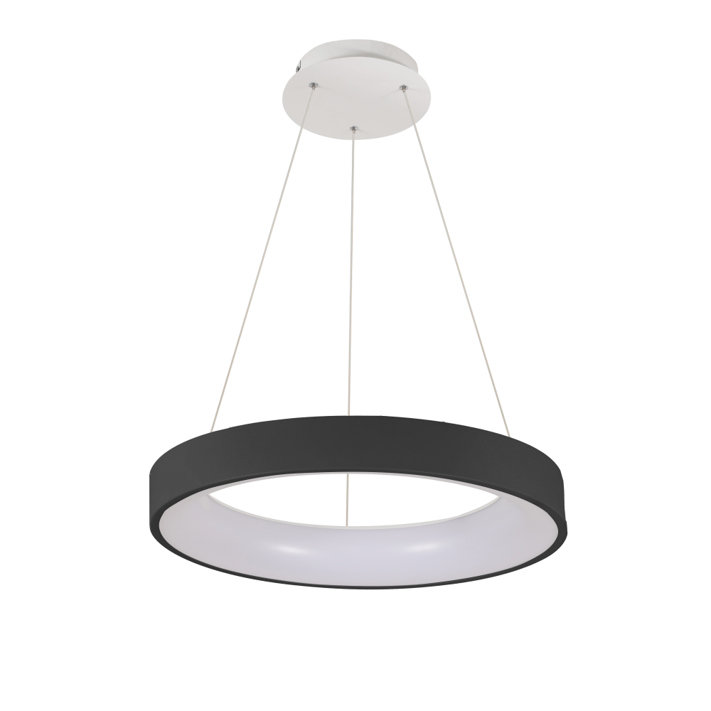 LED-люстра подвесная Velmax V-PL-VERONA-R с пультом 50W 3000/6500K 3000 Lm Черный (28688203)