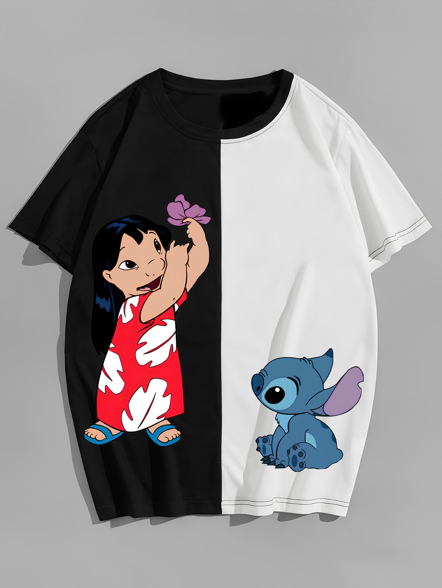 Футболка оверсайз Ліло та Стіч 57-503 L Різнокольоровий (39451)