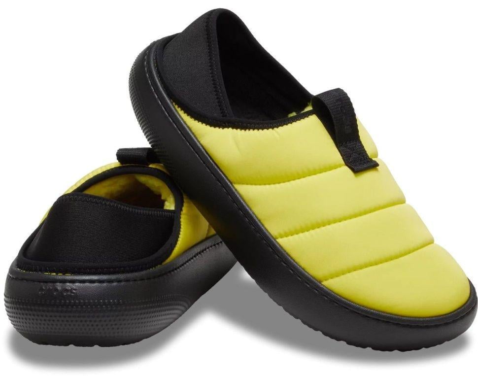 Сабо жіночі сліпони Crocs Classic Puff Moс Cyber Yellow/Multi р. 33/34 Жовтий