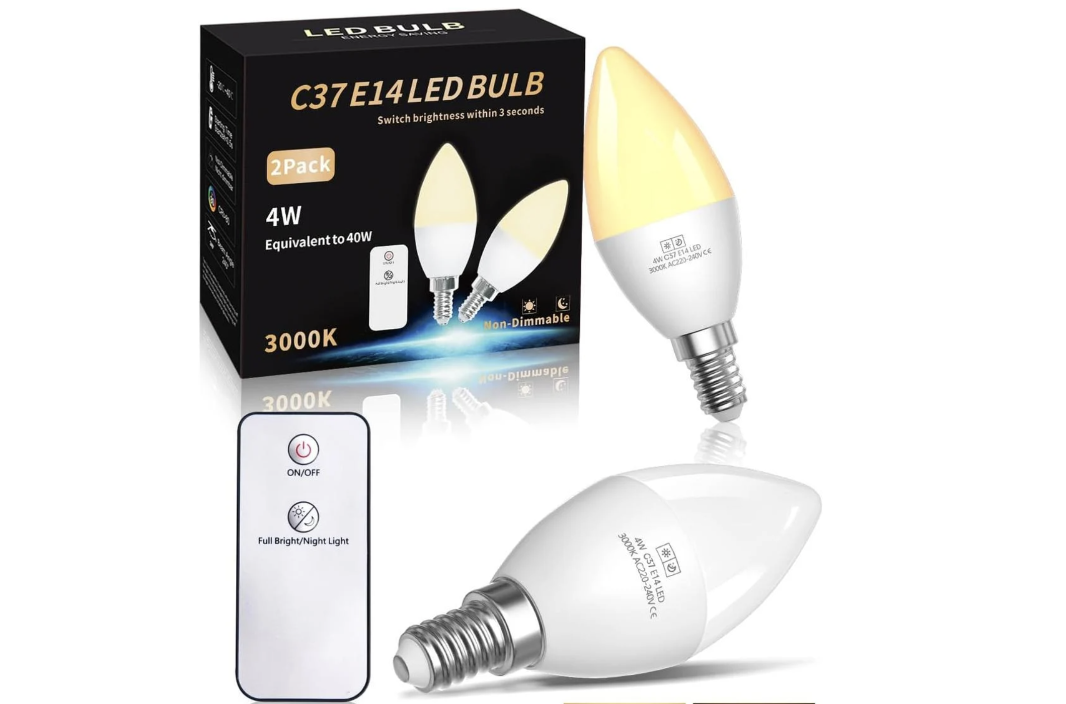 Светодиодные лампы TobeBright 4W C37 E14 350LM (2802847134)
