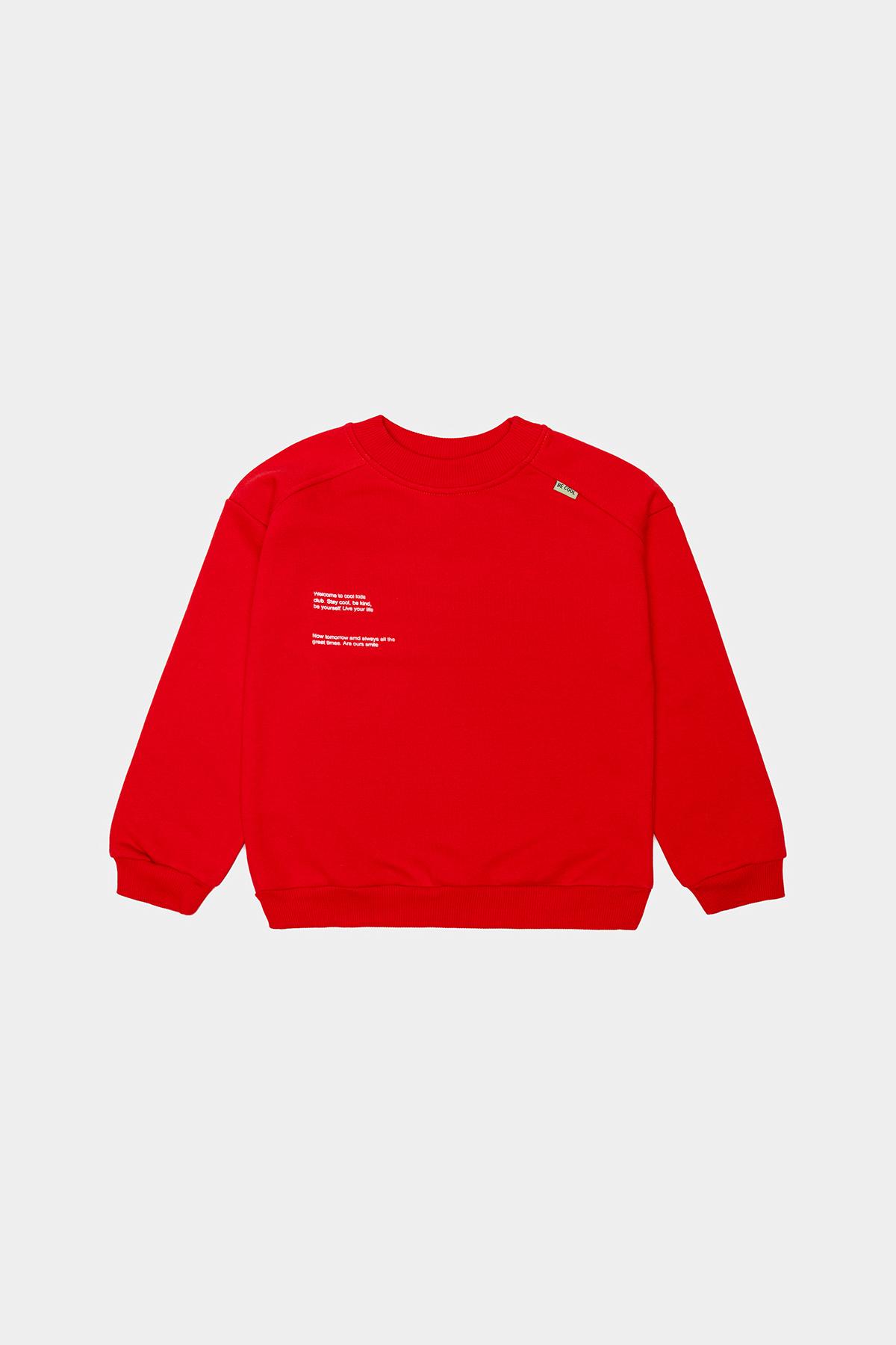 Свитшот для мальчика ЦБ-00229465 122 см Красный (28575630)