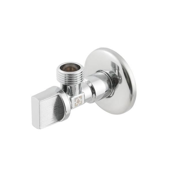 Кран приладовий кутовий Raftec Relo 1/2' Silver (KH0101)