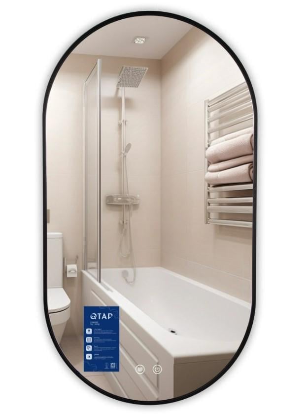 Зеркало овальное Qtap Scorpio SC1 500x900 мм с LED-подсветкой Touch (QTSC500900) Зеркало овальное Qtap Scorpio SC1 500x900 мм с LED-подсветкой Touch (QTSC500900)