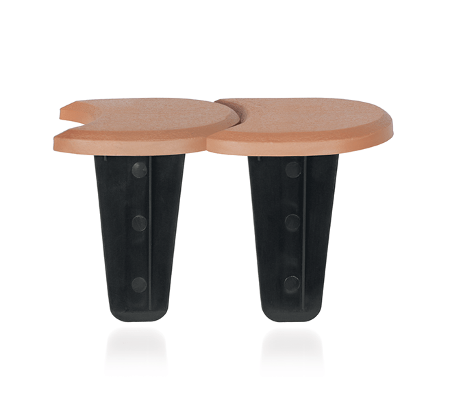 Бордюр-палисад декоративный Prosperplast Flat 380 из пластика Терракотовый (CNT00011698)