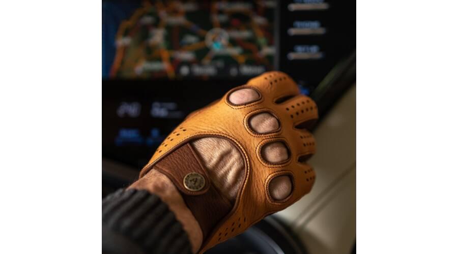 Перчатки мужские Alpa Gloves 797-18 автомобильные натуральная кожа р. 8 Коричневый (28606027) - фото 2