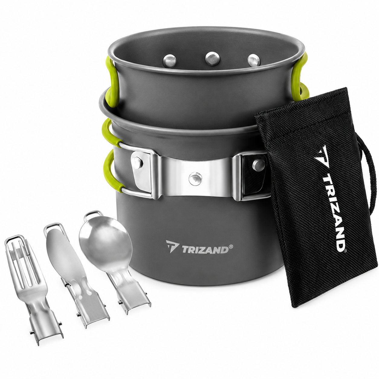 Посуда туристическая TRIZAND 27413 1,2 л из алюминия