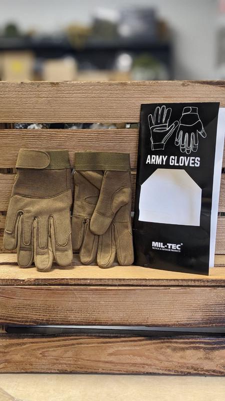 Рукавиці Mil-Tec Army Gloves Dark Coyote S Койот (12521019-902-S) - фото 4