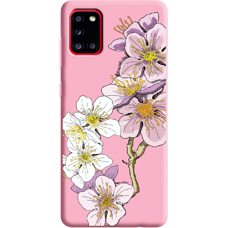 Чехол Boxface Samsung A315 Galaxy A31 Cherry Blossom Розовый силикон (39470-cc4-41981)