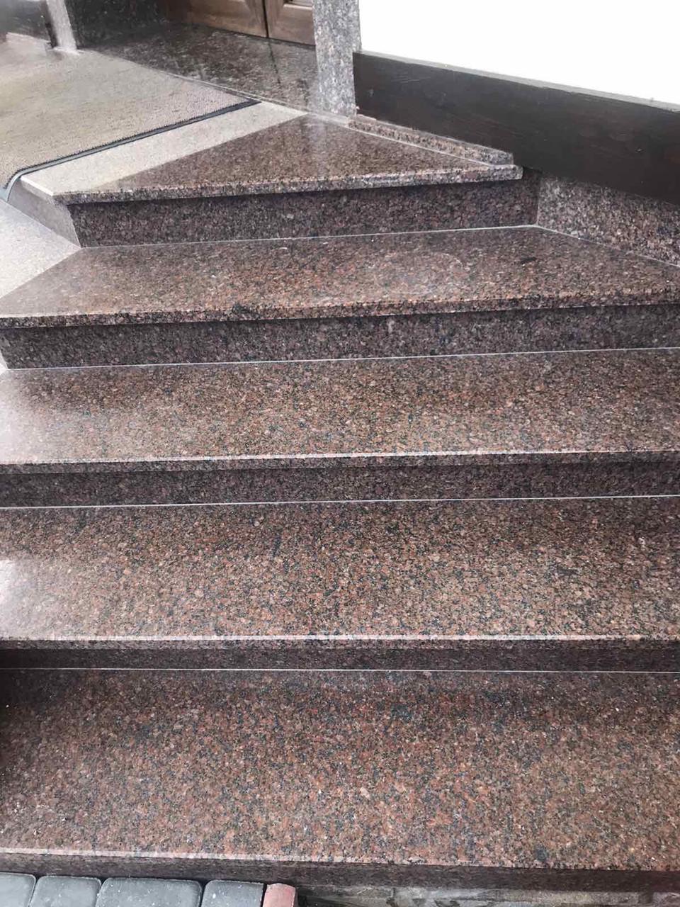Сходи цілісні з граніту 1000х330х30 мм (25887459) - фото 4 Сходи цілісні з граніту 1000х330х30 мм (25887459) - фото 4