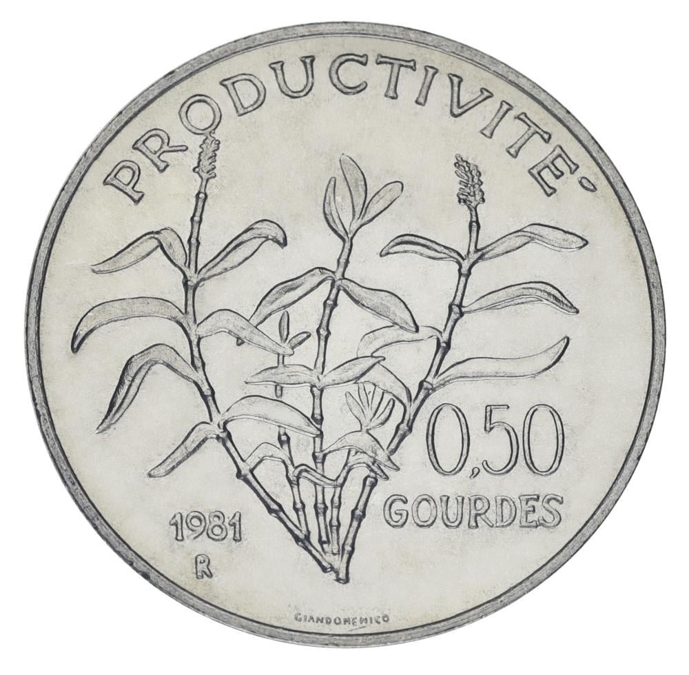Колекційна монета Гаїті 0,50 гурдів 1981 UNC ФАО FAO (М20625)