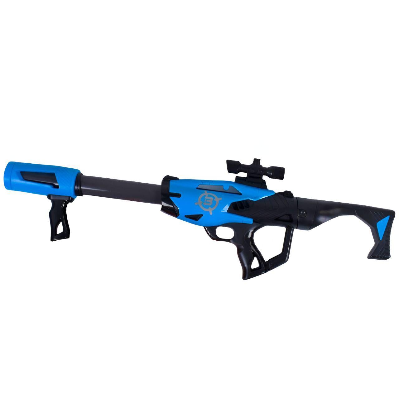 Автомат с мишенью YG 04 P-02 12 патронов Синий Автомат с мишенью YG 04 P-02 12 патронов Синий