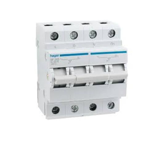 Переключатель ввода резерва SF263 250В/63A 1+N 4 м