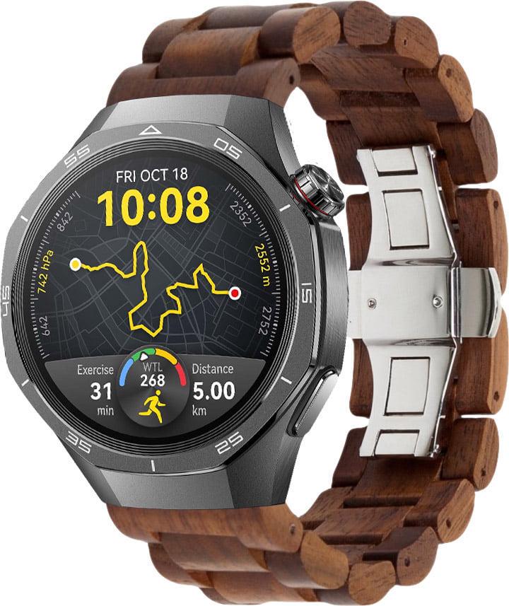 Ремешок деревянный WoodLock для Huawei Watch GT 5/GT 5 Pro 46 мм Brown (38642-30)