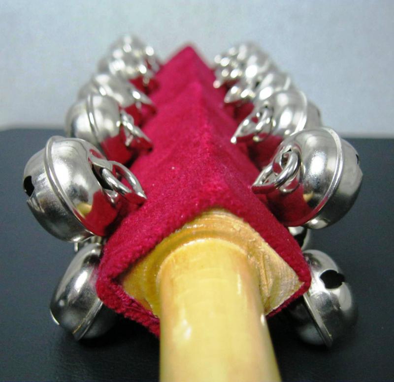 Бубонці на ручці Руді дерев'яні 26 см (Д322у-А) - фото 2 Бубонці на ручці Руді дерев'яні 26 см (Д322у-А) - фото 2