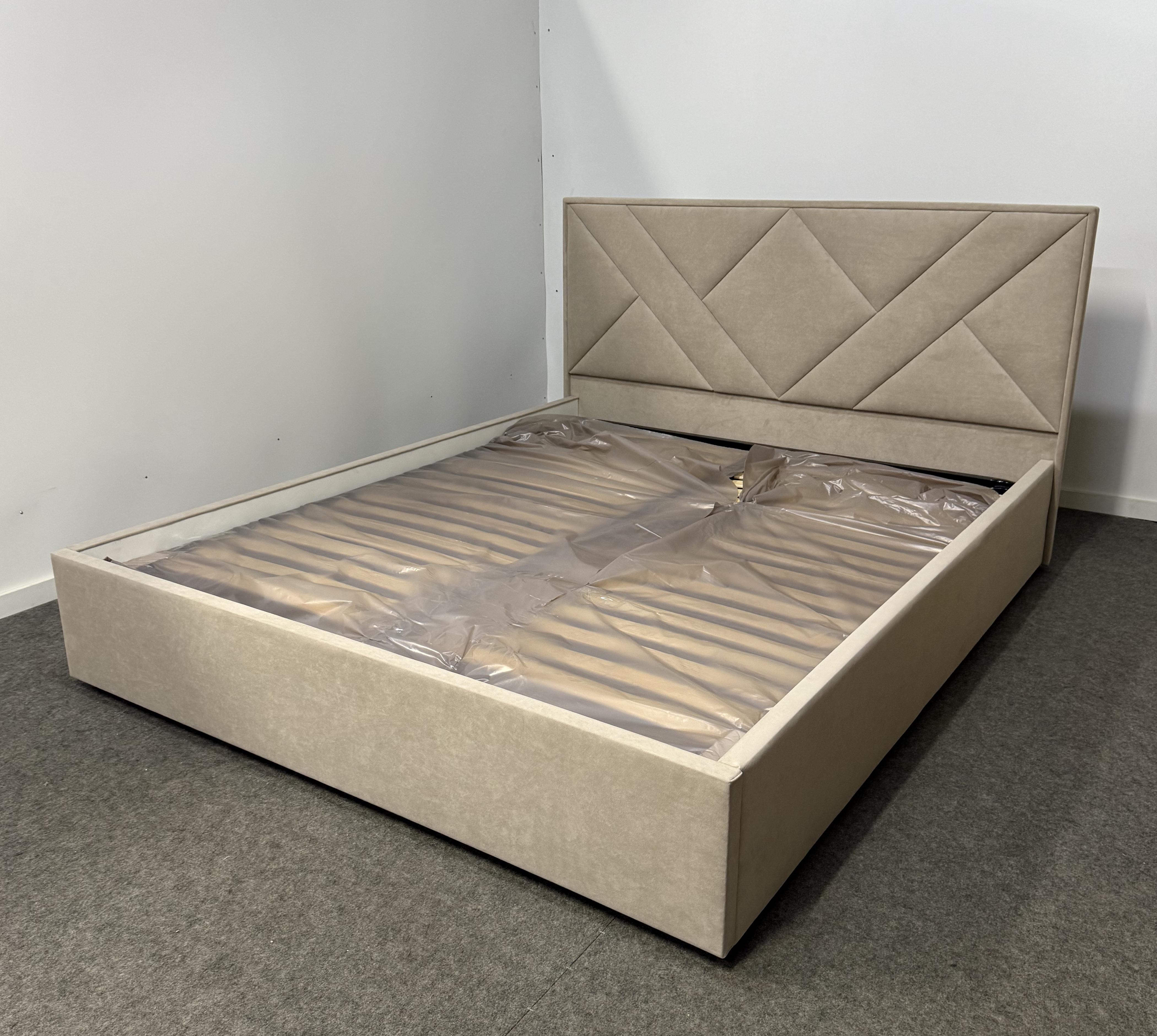 Кровать с подъемным механизмом ADS Mebli Гранд 120х200 см велюр Allure Бежевый (30765601) Кровать с подъемным механизмом ADS Mebli Гранд 120х200 см велюр Allure Бежевый (30765601)