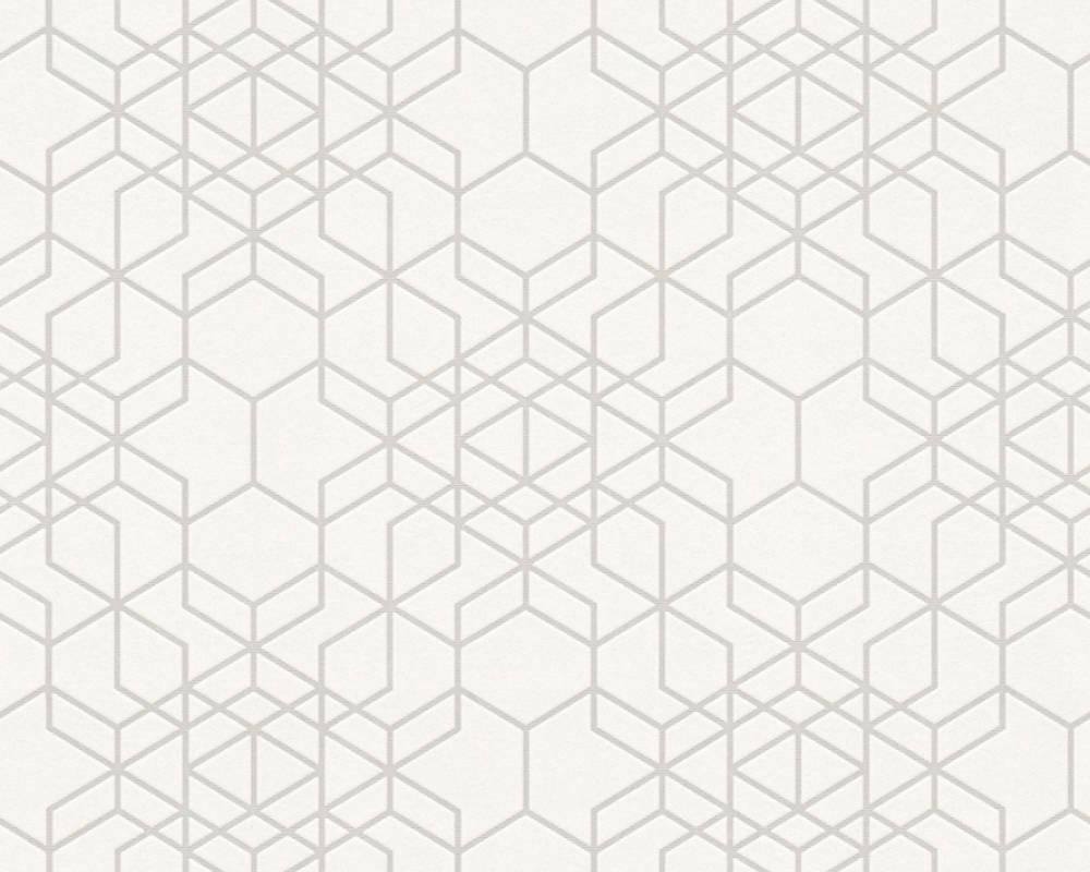 Обои виниловые на флизелиновой основе A.S.creation Bjorn Серый/Белый (34869-1)