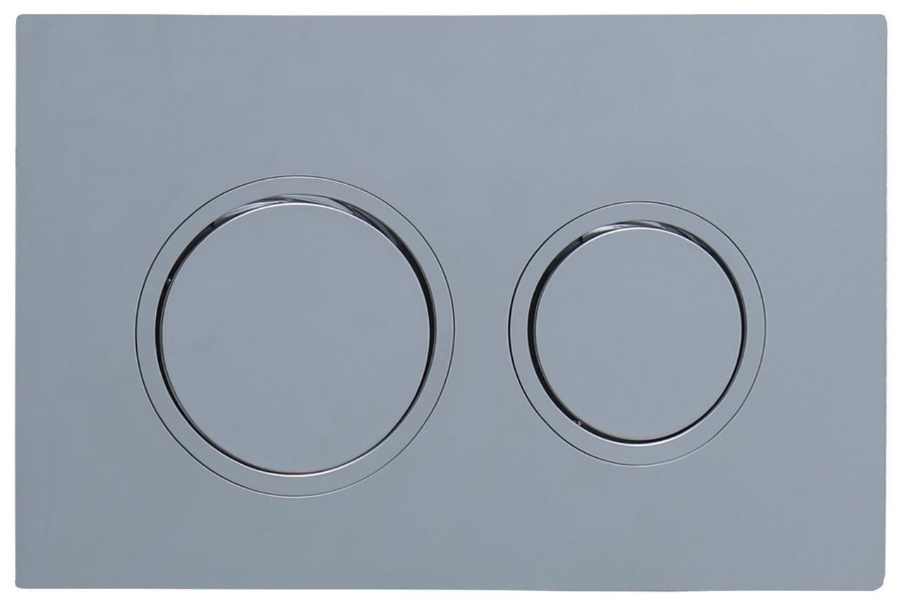 Панель смыва KOER KT-0605-01 220x140x12 мм пластиковая кнопка круглая (KR5317)