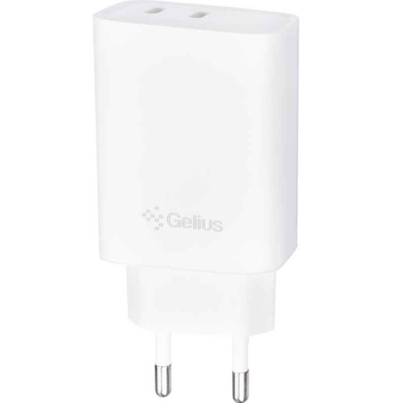 Зарядний пристрій мережевий Gelius Dos GP-HC062 40W 2Type-C White (2650207079) - фото 2 Зарядний пристрій мережевий Gelius Dos GP-HC062 40W 2Type-C White (2650207079) - фото 2