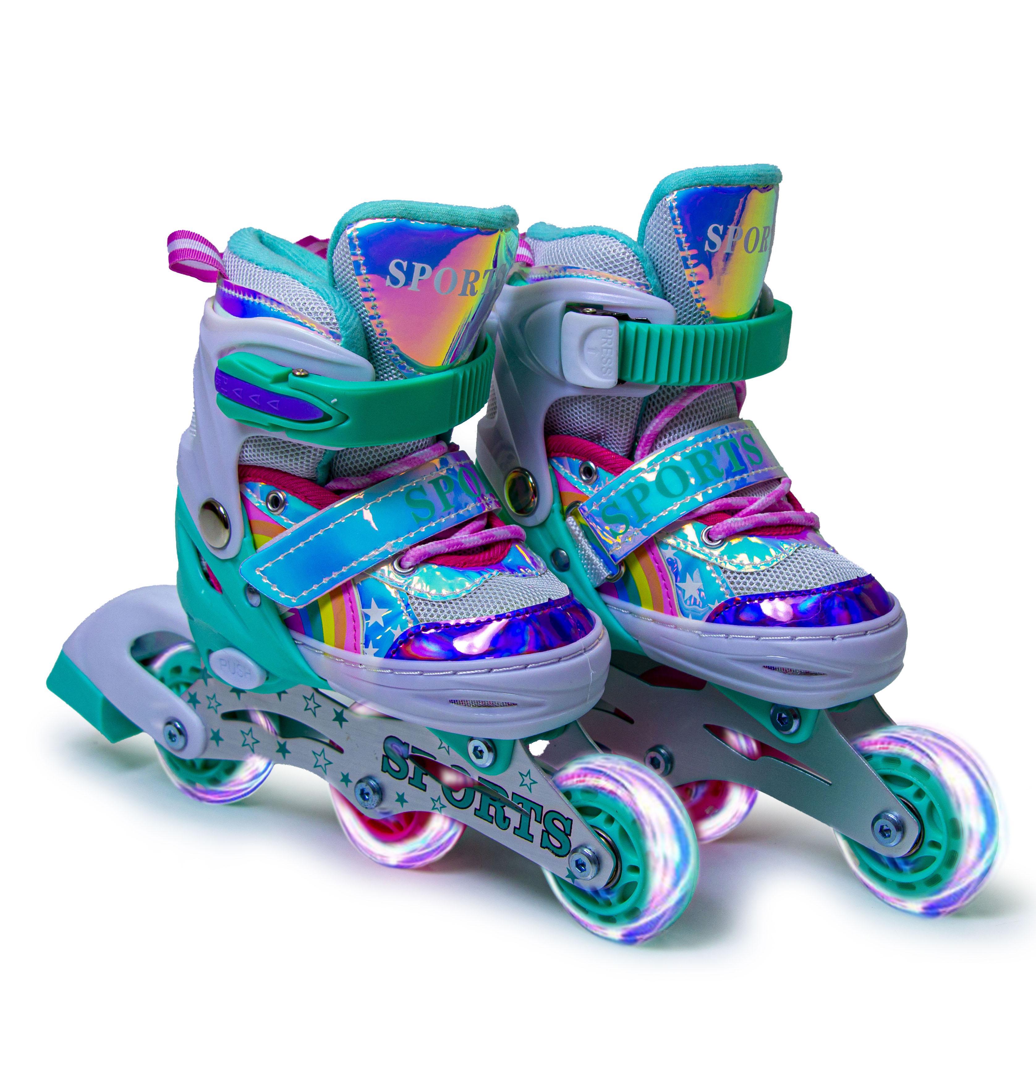 Ролики детские Scale Sports Rainbow р. 27-30 Бирюзовый