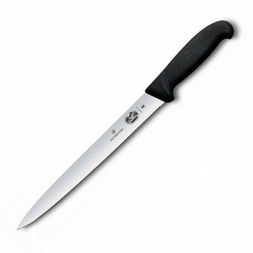 Нож кухонный Victorinox Fibrox Sausage для нарезки 25 см Black (Vx54473.25)