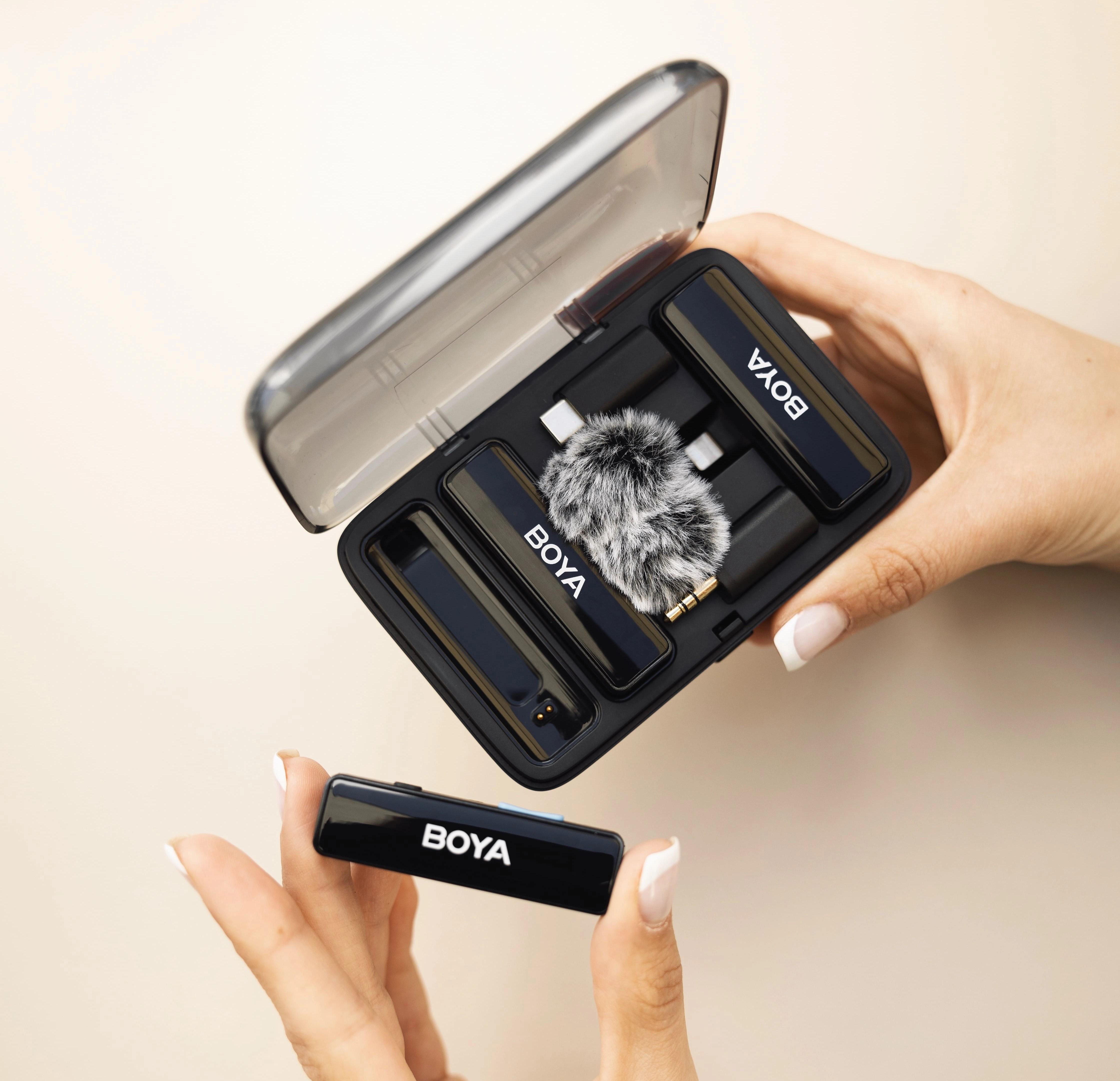 Микрофон петличный Boya Boyalink black для iPhone/Android/видеокамеры беспроводной (50021) - фото 12