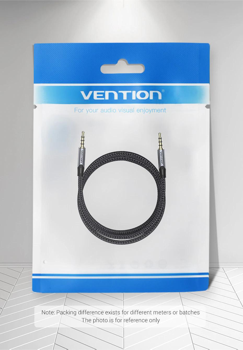 Кабель з підтримкою мікрофону Vention 3.5 мм minijack TRRS стерео AUX 4-піновий Плоский 1 м Чорний (BAQHF) - фото 12 Кабель з підтримкою мікрофону Vention 3.5 мм minijack TRRS стерео AUX 4-піновий Плоский 1 м Чорний (BAQHF) - фото 12