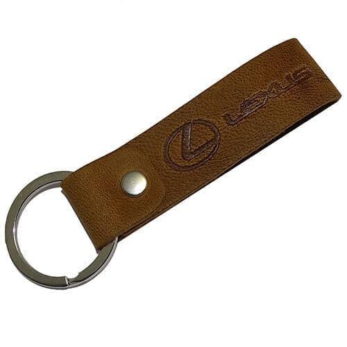 Брелок автомобильный кожаный c лого Lexus (110682)