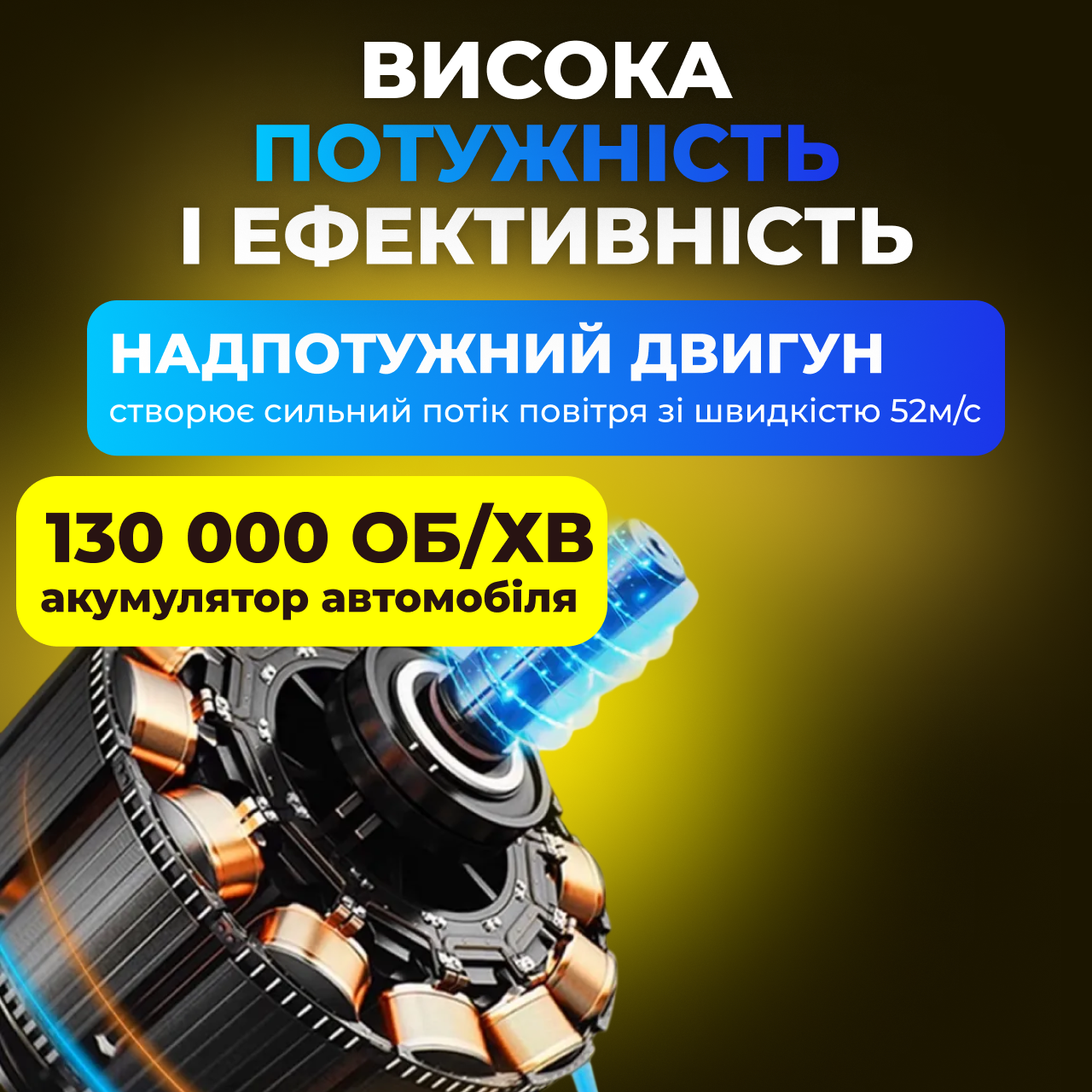 Повітродувка акумуляторна компактна для клавіатури/комп'ютера/авто для дому - фото 7 Повітродувка акумуляторна компактна для клавіатури/комп'ютера/авто для дому - фото 7