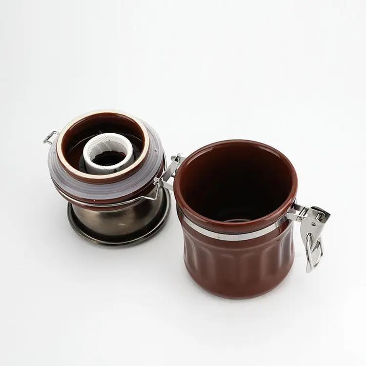 Кофемолка ручная Ретро с регулировкой помола керамическая (571) - фото 2