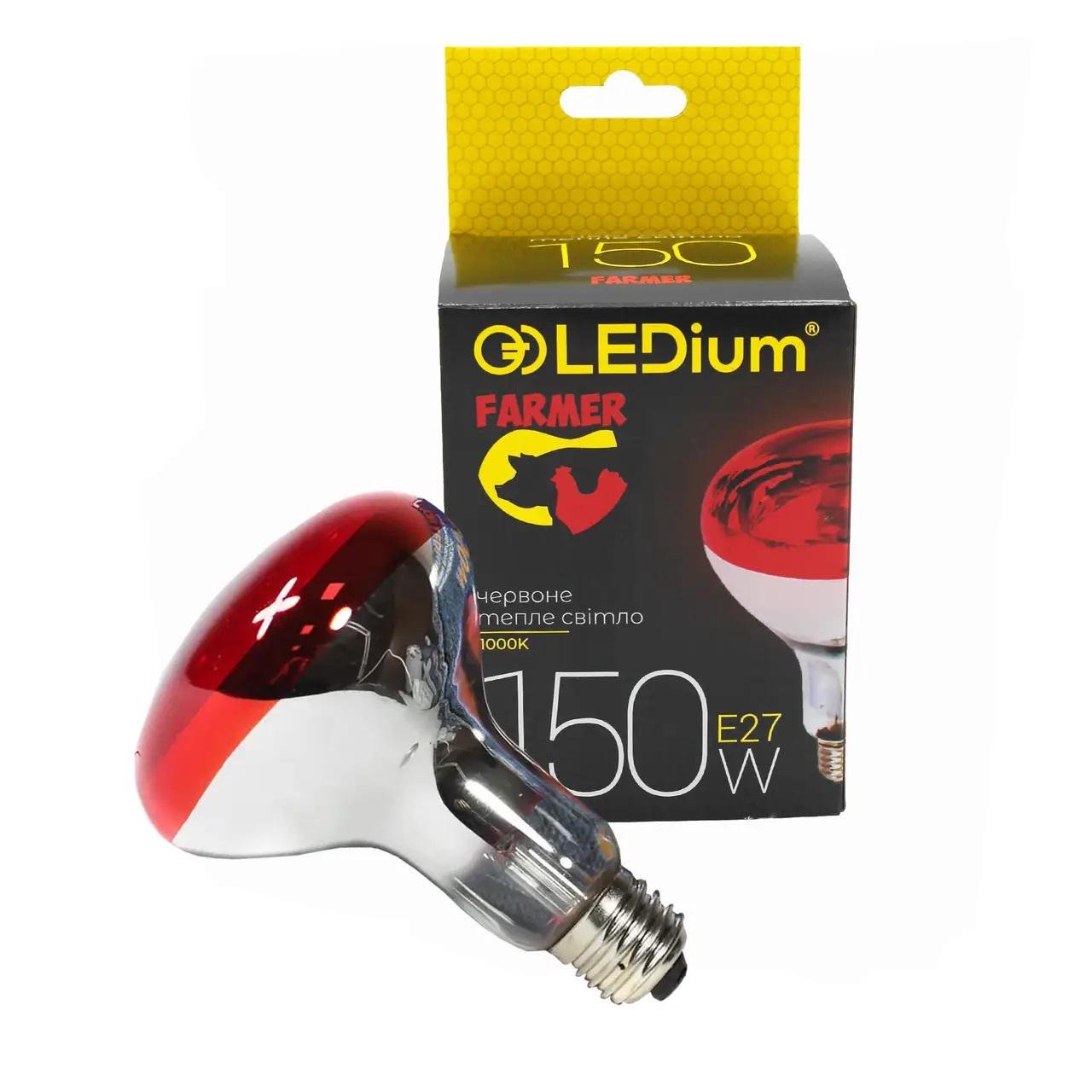 Инфракрасная лампа LEDium ИКЗК 150W R95 Е27 1000К (16702)