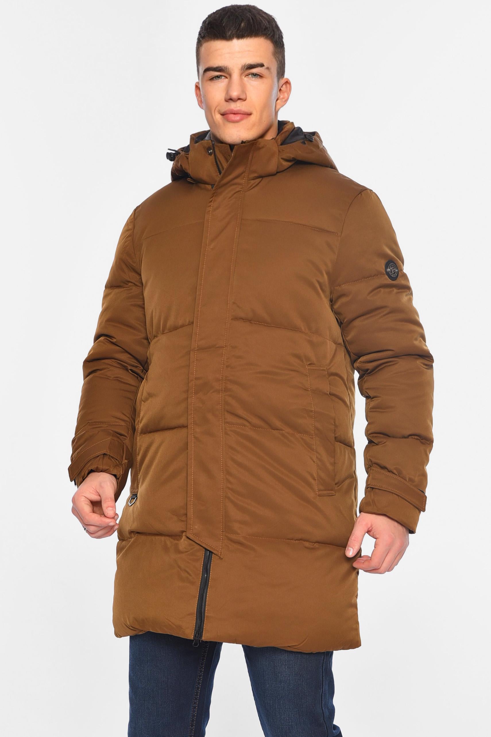 Куртка мужская удлиненная еврозима 3XL Коричневый (196071)