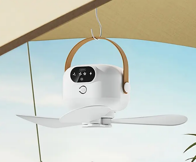 Вентилятор акумуляторний з підсвічуванням 2в1 (D-456) - фото 7 Вентилятор акумуляторний з підсвічуванням 2в1 (D-456) - фото 7