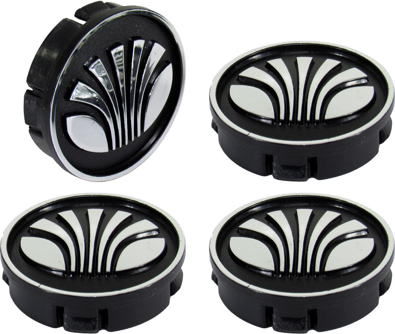 Колпачки для титановых дисков Daewoo КНР 60/55 мм Черный