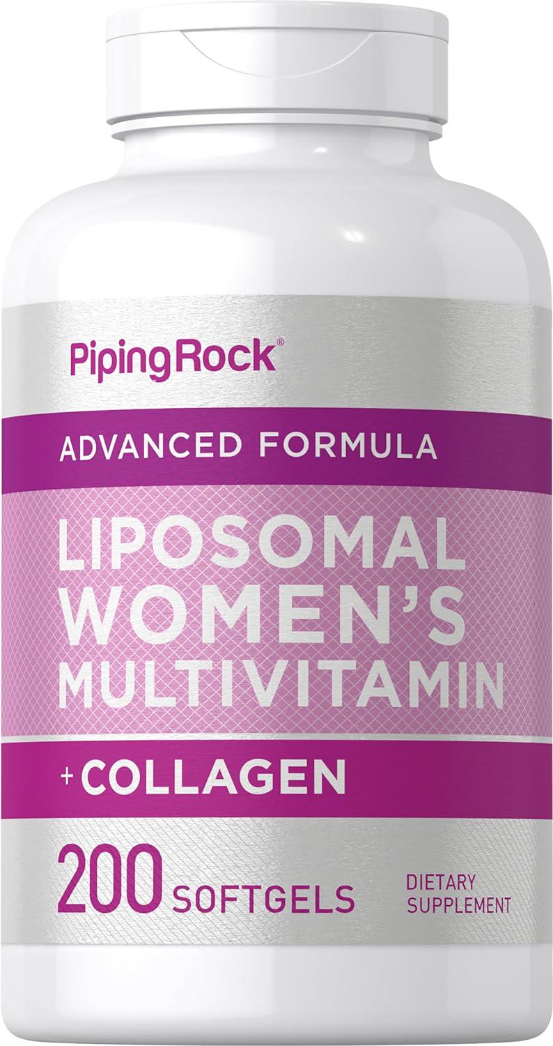 Мультивитамины и коллаген для женщин Piping Rock Liposomal Women's Multivitamins и Collagen 200 Softgels
