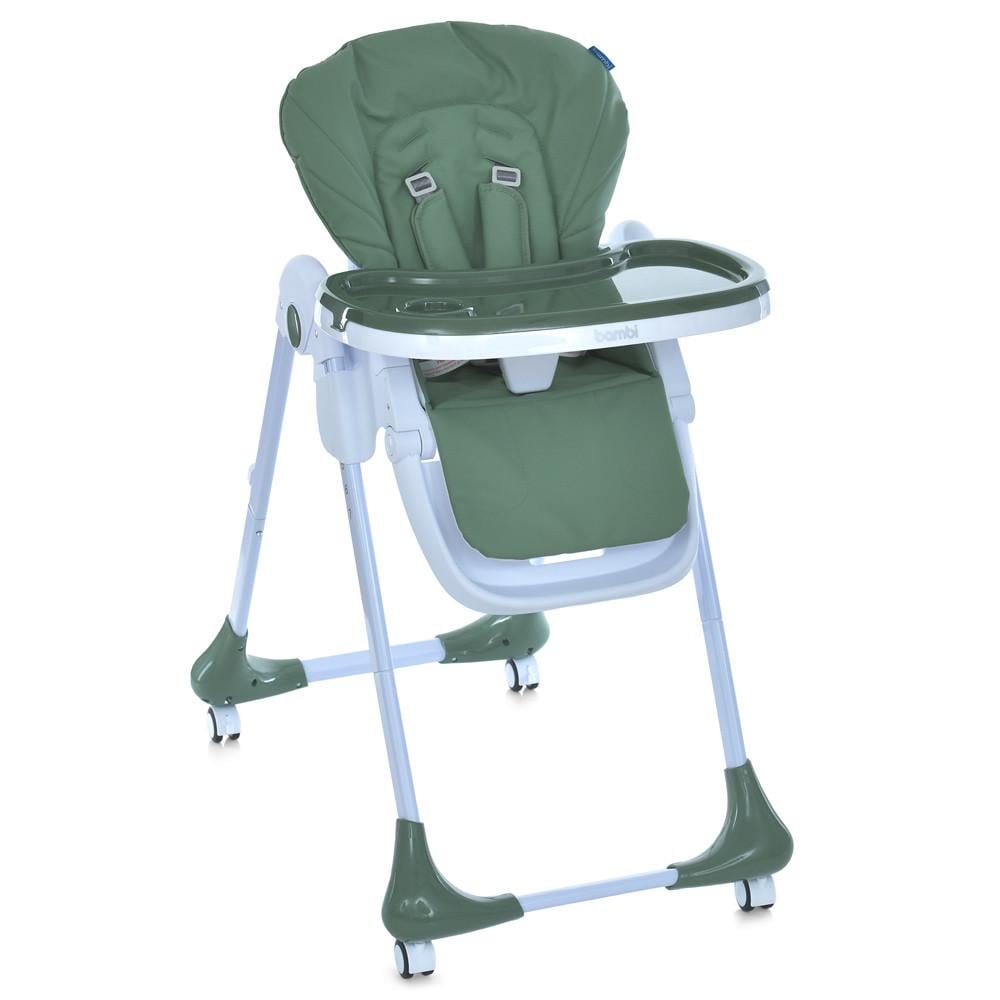 Стульчик детский для кормления Bambi M 3233L с регулировкой спинки из комбинированных материалов 60х88х109 см Зеленый (150-7-M 3233L Jade Green) Стульчик детский для кормления Bambi M 3233L с регулировкой спинки из комбинированных материалов 60х88х109 см Зеленый (150-7-M 3233L Jade Green)