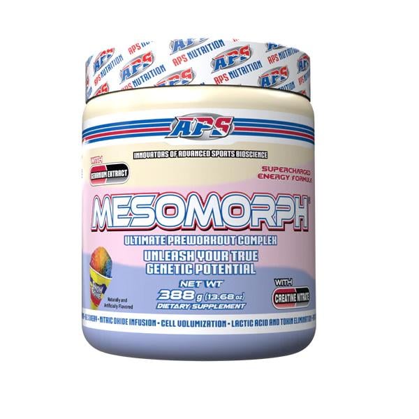 Комплекс до тренировки Aps Mesomorph 388g ver4 Geranium Extract 388 г 25 порций Snow Cone