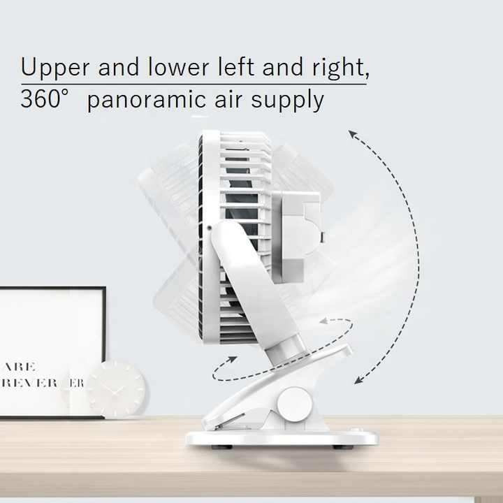 Вентилятор настольный FANCO NF-811S 3 скоростных режима и аккумулятором 2000 мАч White (24638548) - фото 2 Вентилятор настольный FANCO NF-811S 3 скоростных режима и аккумулятором 2000 мАч White (24638548) - фото 2