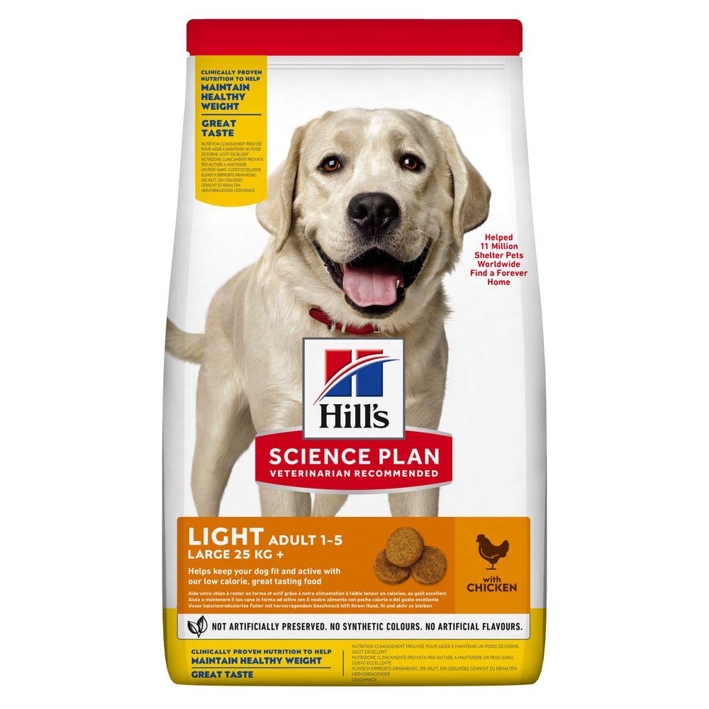 Корм сухой Hill’s Science Plan Light Large Breed с курицей 14 кг (37809)