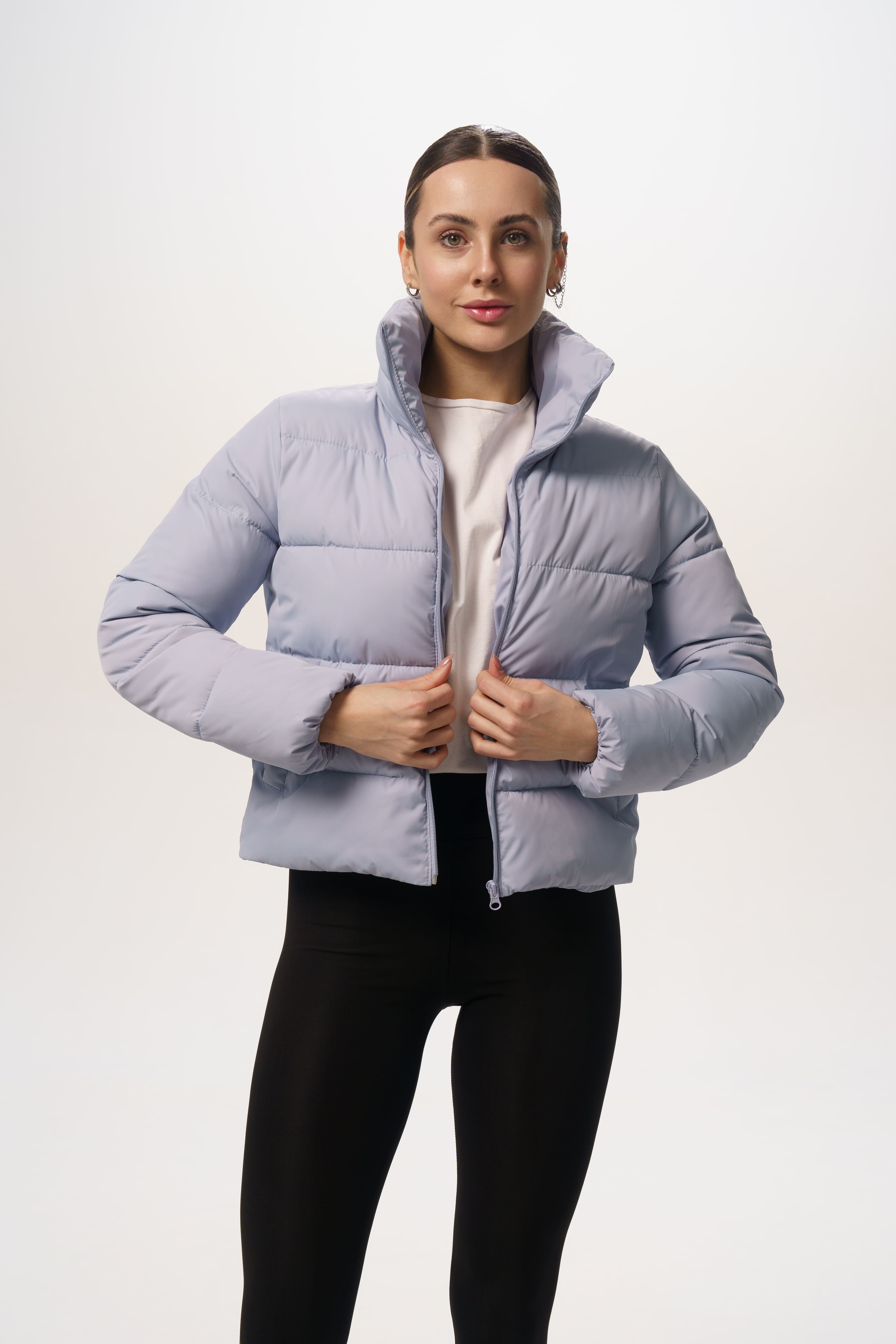 Пуховик женский Intruder Bubble M/L Голубой (1868555982/M-L) - фото 4