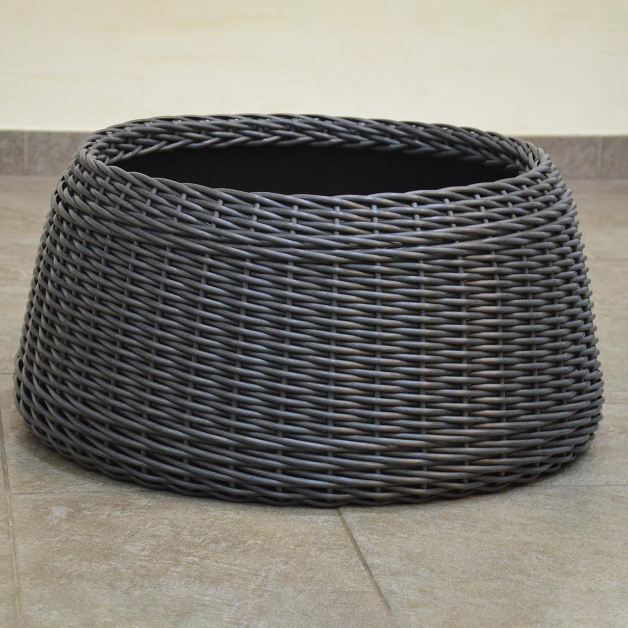 Подставка-юбка под елку плетеная из искусственного ротанга/ручной работы L Графитовый (23115876) - фото 5 Подставка-юбка под елку плетеная из искусственного ротанга/ручной работы L Графитовый (23115876) - фото 5