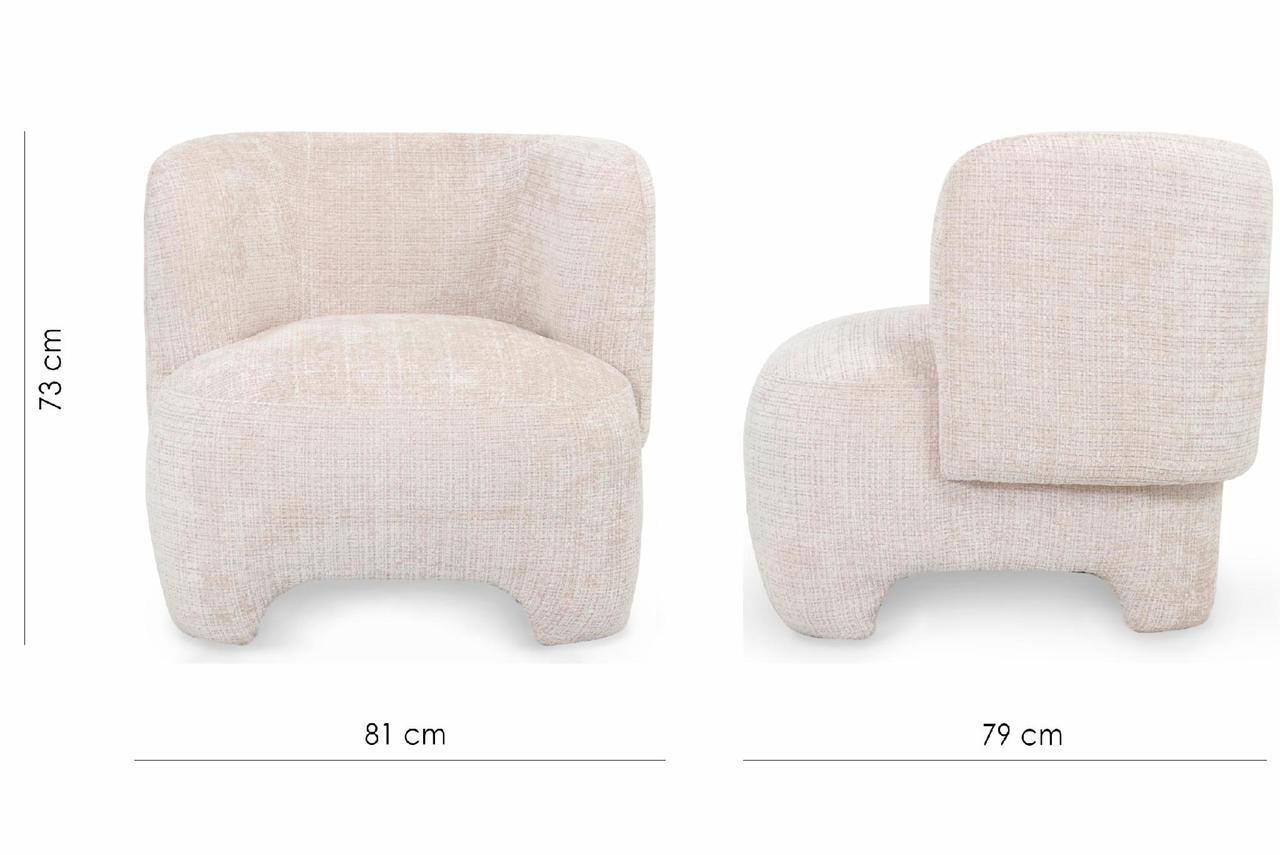 Крісло Evan Vanilla charm velvet (13875) - фото 7 Крісло Evan Vanilla charm velvet (13875) - фото 7