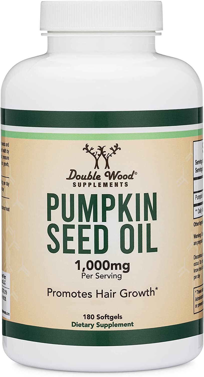 Масло из семян тыквы Double Wood Pumpkin Seed Oil 1000 mg 180 softgels