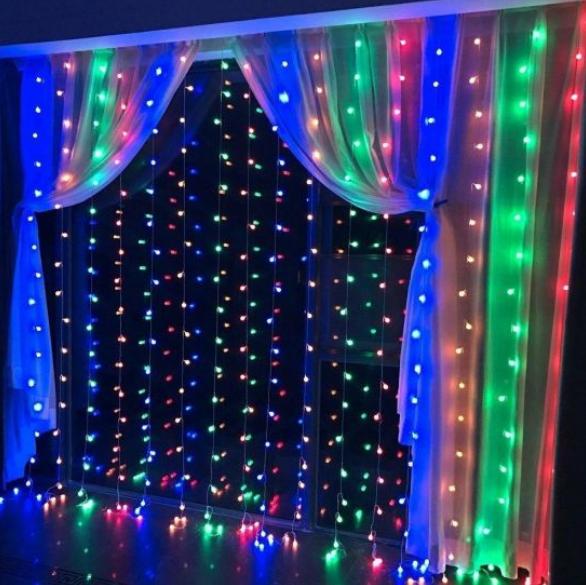 Гирлянда уличная Waterfall 3х2 м 480 LED Разноцветный (5653622)