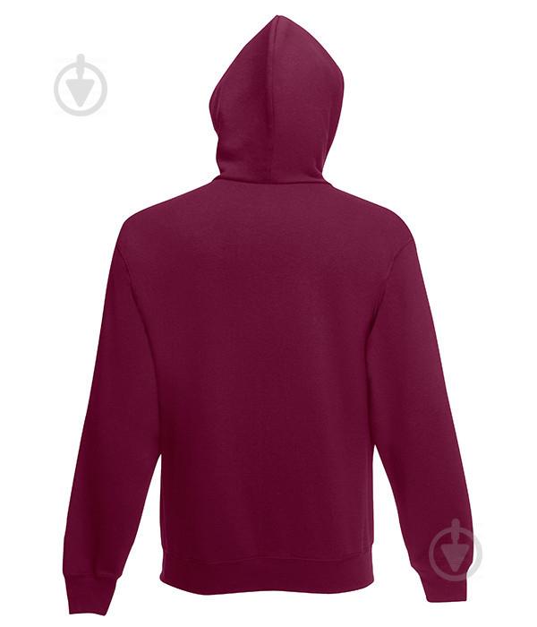 Толстовка Fruit of the Loom Classic hooded sweat jacket L Бордовый (062062041L) - фото 2