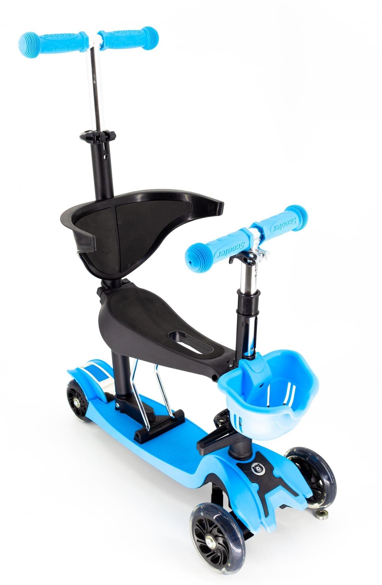 Самокат со спинкой Scooter Pro BH5 Голубой (7562460)