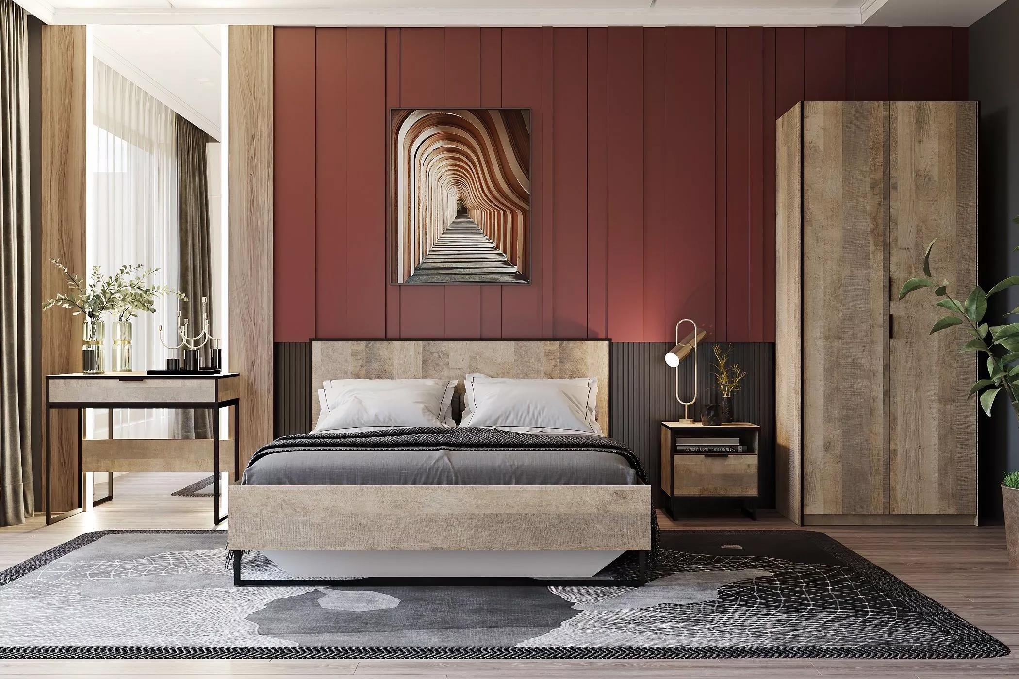 Шкаф Moreli F-00012 932x2107x590 мм Дуб гранж песочный